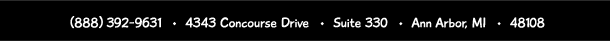 (888) 392-9631 · 4343 Concourse Dr · Suite 330 · Ann Arbor, MI · 48108