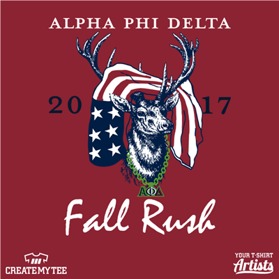 Alpha Phi Delta, Rush, Fall, Deer, Flag